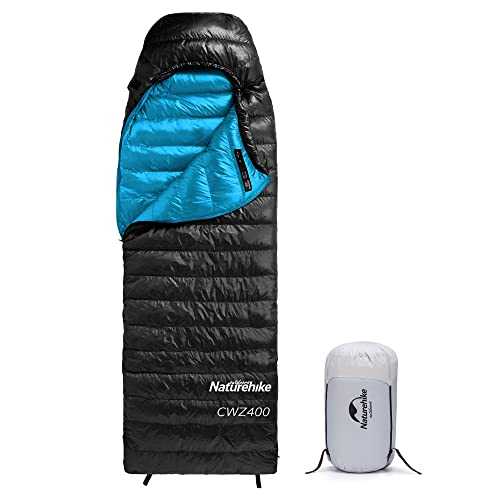 Naturehike 220×85cm CWZ400 Ultra light down sleeping bag Adult mummy camping sleeping bag 550FP -9℃—7℃ With waterproof compression bag Suitable for hiking/cycling/camping