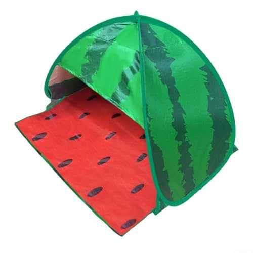 Automatic Pop-Up Pet Tent: UV Protection & Easy Setup Outdoor Beach Sunshade(Watermelon)