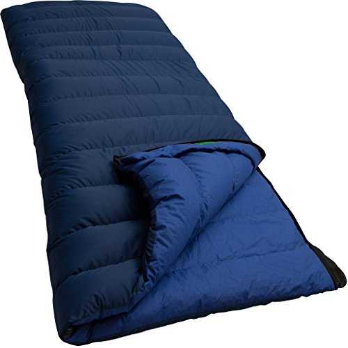 LOWLAND OUTDOOR Companion NC Extra Wide Down Sleeping Bag, Blue, 220 x 200 cm
