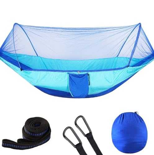 Swinging Hammock Camping Hammock With Mosquito Net Lightweight Portable Double Hammock 290x140 Cm Travel Tree Hammocks (Color : D, Size : 290x140 cm)