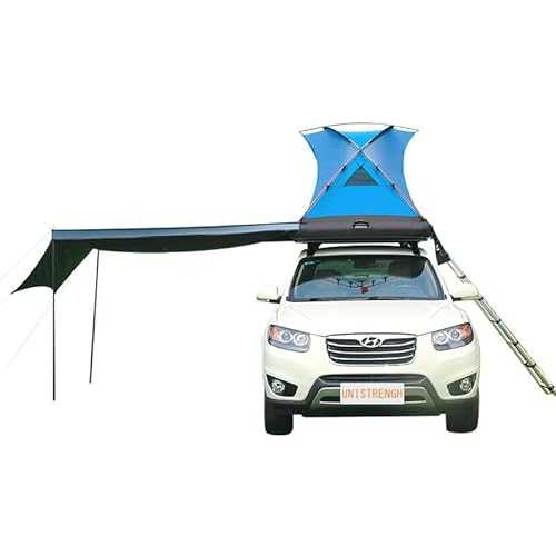 BOOMLATU 2 Man Inflatable Car Rooftop Tent with 90° Awning - Easy Set-up Four Season Waterproof and Sun Resitant Camping Tent - Usable on water - Suitable for SUV,Truck and Auto Self-driving Touring