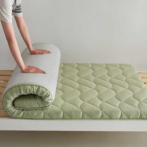 Japanese Floor Futon Mattress Roll Up Sleeping Pad for Dormitory and Camping (180x200cm)