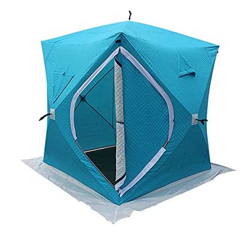 AASSDOO 3-4 Person Winter Fishing Tents Thicken Winter Tent Cotton Ice Tent Automatic Tent for Winter Fishing Camping