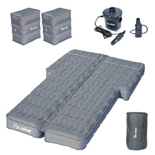 SUV Air Mattress for Car Camping, Durable Extra Thick 300D Oxford Fabric, Quick Easy Set-Up w/Electric Pump, Car Bed Mattress with Base Extenders 180 cm