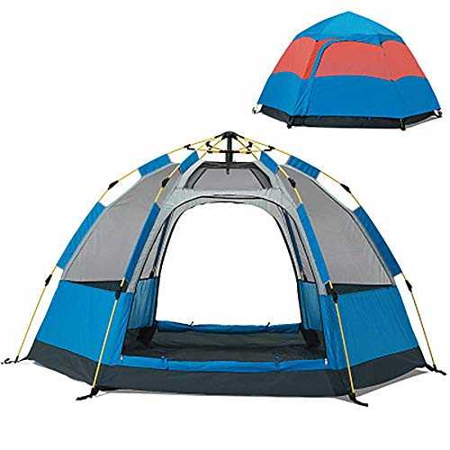 Tent Camping Automatic Pop-up Tent Hydraulic Dome Tent Easy To Install Portable With Waterproof 3-4 People, Suitable For Family Garden/Camping/Fishing/Beach