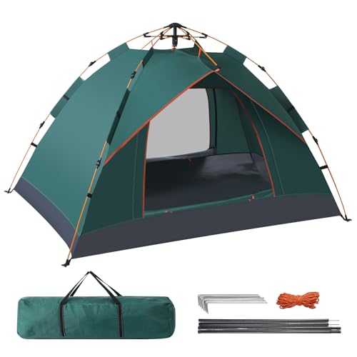 MYVVKIA Pop Up Tent,Instant Tent,Foldable Automatic Tent,Large Size and Space,Easy Set Up Family Tent with Tent Pegs and Carry Bag,Tent Suitable for 3-4 Person