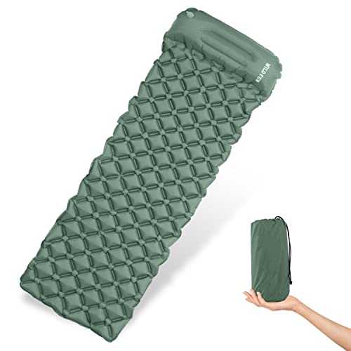 WILD FUN Sleeping Pad for Camping Self Inflating Foam TPU Coating Camping Sleeping Mat for Camping, Backpacking, Hiking