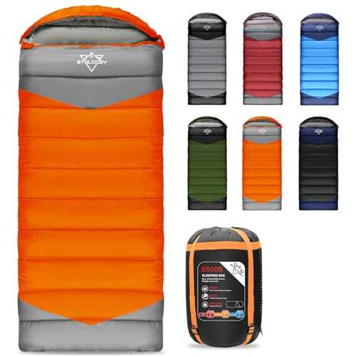 ETGLCOZY 0 Degree Winter Sleeping Bags for Adults, Cold Weather Portable Lightweight for Kids Girls Boys Camping Backpacking Hiking with Waterproof Compression Sack, 3-4 Season