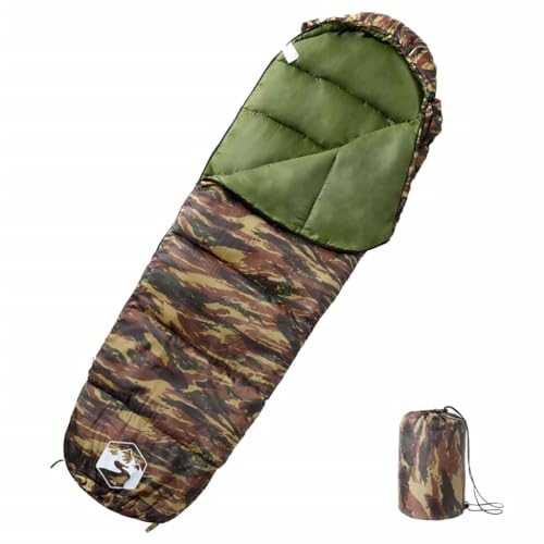 vidaXL Sleeping Bag for Adults Mummy 3 Seasons