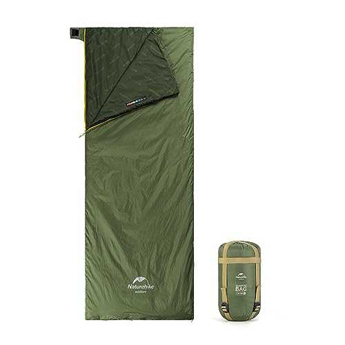 Naturehike Envelope Cotton Sleeping Bag for Adults and Kids 3-4 Season Lightweight Waterproof Camping Sleeping Equipment(Green XL)