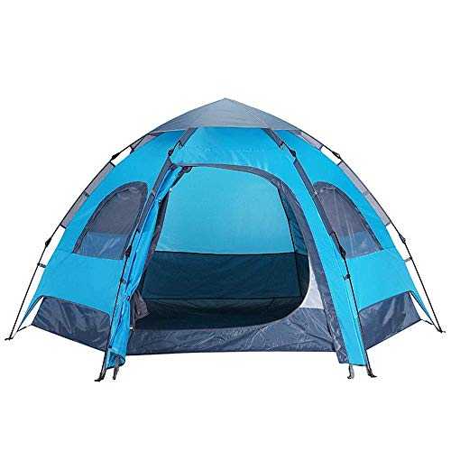 Tent Outdoor Family Tent Lightweight Camping Easy Setup Beach Screen Tent Sun Shade 4/6 Person for Backpacking Fishing