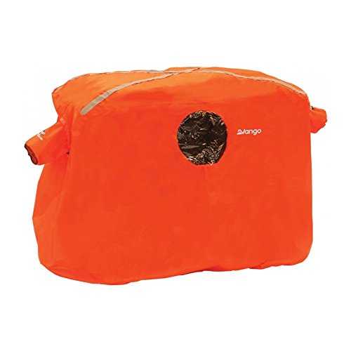 Vango Storm Shelter 800, Bright Orange Emergency Shelter with Reflective Tape, Highly Visible, Waterproof Group Survival Tent for 8 People