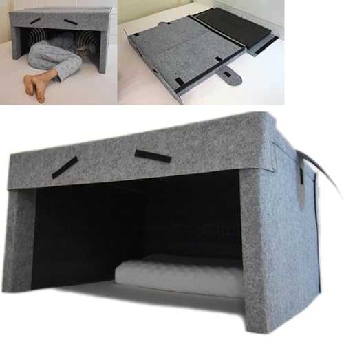 Sleep Soundproof Cabin, Folding Privacy Bed Tent,40mm Thick Blackout Sleeping Tent,Oundproof/Light-proof/Built-in Dual Speakers, Help You Sleep,Enclosed Blackout Bed Tent