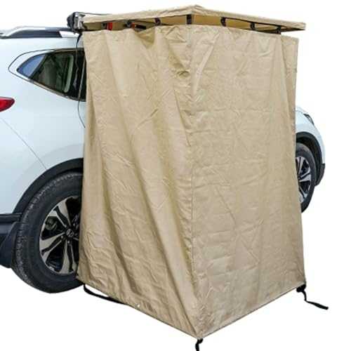 Car Awning Shower Room | Privacy Shelter Bathroom Outdoor Camping Changing Room, Portable Pop UP Shower Tent Awning with Roof