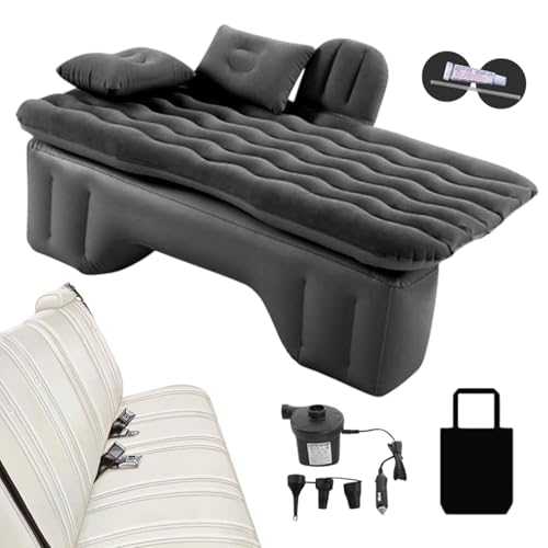 Portable Blow Up Sleeping Bed Vehicles - Inflatable Car Travel Mattress | Easy Setup Car Interior Sleep Solution Use, Reusable Multifunctional Comfort Pad for Camping Hiking Road Trips