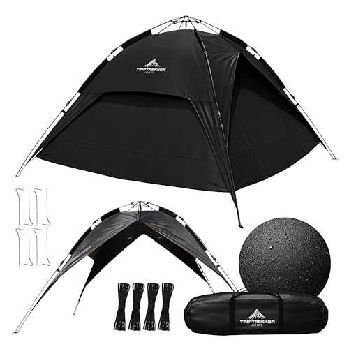 3-4 Person Automatic Instant Pop Up Tents for Camping - Fully Waterproof Camping Tents with Fly Screen, Storage - Portable Easy Set Up, Lightweight for Backpacking, Hiking Picnic