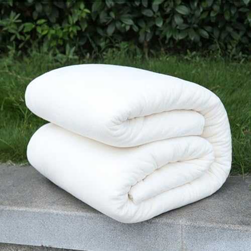 Japanese Futon Floor Mattress Roll Up Sleeping Pad | Super Soft Shaggy Futon Mattress for Camping Couch, Twin Full Queen