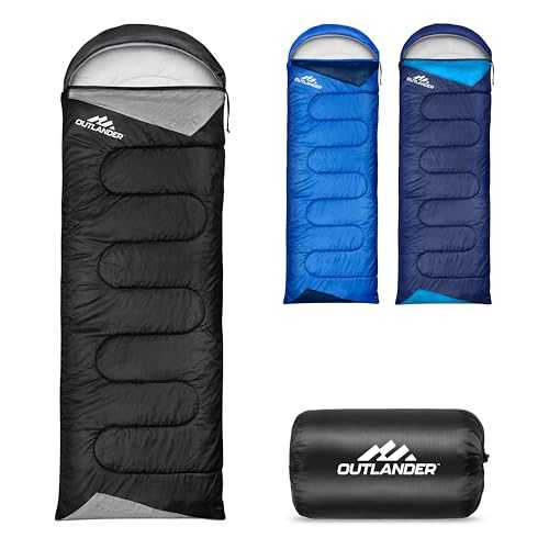 Vivo Technologies Adult 3 Season Backpacking Sleeping Bag, Lightweight, Waterproof, 0-20°C, Black, 80cm x 220cm, Mummy Shape, Kids & Adults, Hunting, Camping, Hiking, Outdoor Travel