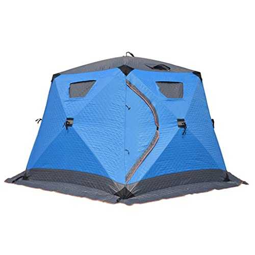 Ice Fishing Tent Winter Fishing Tent Camping Thickened Cotton Tent Outdoor Cold Winter Fishing Field Fishing Tent (Color : A Size : 180 * 350 * 190CM)