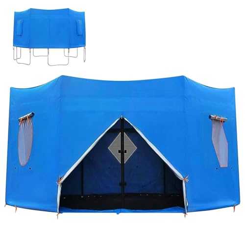 MRKU Outdoor Trampoline Tent,Trampoline Sunshade,sun Protection Round Trampoline Shade Top Cover,trampoline Shade Cove for Birthday Parties,Picnics,and Community Events