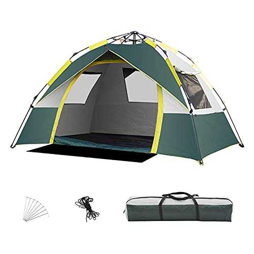 YYID Dome Tent, Tents for 2 to 3 Person Automatic Opening Double Layer Tent, Waterproof Camping Tents with Porch for Hiking Camping Outdoor