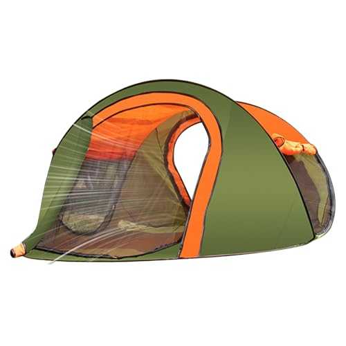 Camping Tent, Gnat Proof Tent, Spacious 3-4 Person Outdoor, Waterproof Shade Canopy, UV Resistant Dome for Beach Hiking, Fishing, Hunting, Backpacking, Backyard Picnics