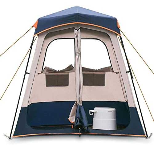 Large Outdoor Privacy Shower Tent With 2 Rooms Portable Pop Up Dressing Changing Room For Toilet Camping Hiking Beach Bathroom