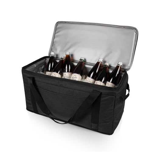 PICNIC TIME 64 Can Collapsible Cooler, Large Insulated Soft Cooler Bag, Portable Beach Cooler with Shoulder Strap