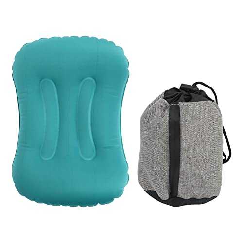 CXCTCT Inflatable Camping Pillow Multifunctional HEADREST for Outdoor Backpacking Peacock Blue