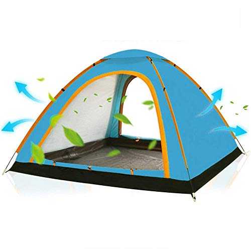 Upgrade Tent Fully Automatic Outdoor Shade Tent 2 Sleeping Bags Single Layer Rainproof Sun Protection for Backpacking Fishing