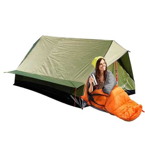 Lightweight Tent - Portable Camping Home, Ultralight Hiking Tent, Compact Outdoor Tent with Carry Bag for Travel Trekking, Backpack Adventures, Easy Setup Tent for 1 2 People Use