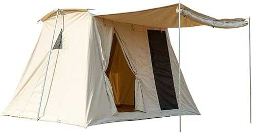 GGZONE Cabin Tent for 5 To 8 Person WaterprooFamily Camping Tents with Carrying Bag Cotton Canvas Tent foFamily Trip Hiking Picnic and Party beautiful scenery