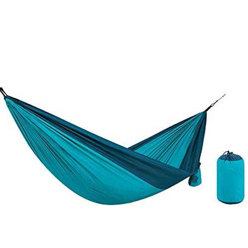 ETZRYSYB Hammock Hammock Camping Double & Single with Tree Straps, Indoor Outdoor Backpacking Survival & Travel, Portable(Blue,S)