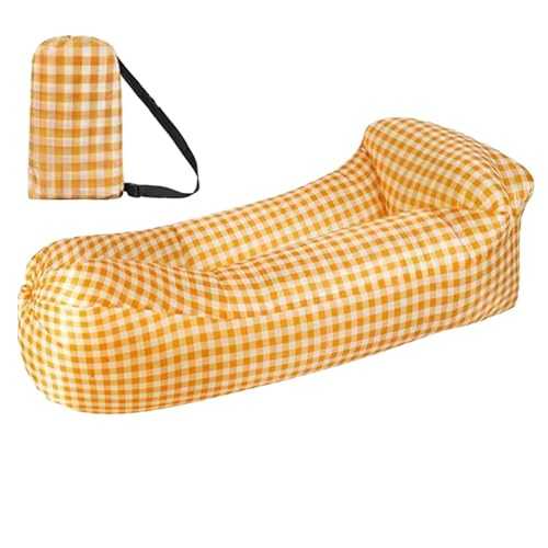 Portable Inflatable Sofa - Air Lounger Couch Chair, Easy Setup | Inflatable Beach Chair for Camping, Swimming Pools, Boating, and Outdoor Use | Comfortable and Versatile Inflatable Seating