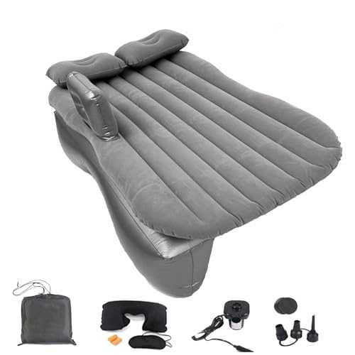 Onirii Inflatable Car Air Mattress Back Seat Bed Thickened Car Camping Air Mattress Bed with Air Pump,53.1"×32.7" Portable Car Travel Mattress,Car Sleeping Mattress Bed for Small Car Universal SUV
