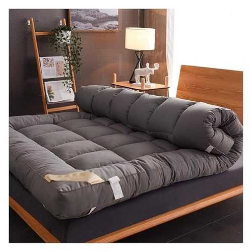 Thicken Japanese Futon Mattress Foldable Full Mat Non-Slip And Breathable Camping Mattress Roll Up Portable Floor Mattress For Camping And Guest Room(Full (120x200cm))