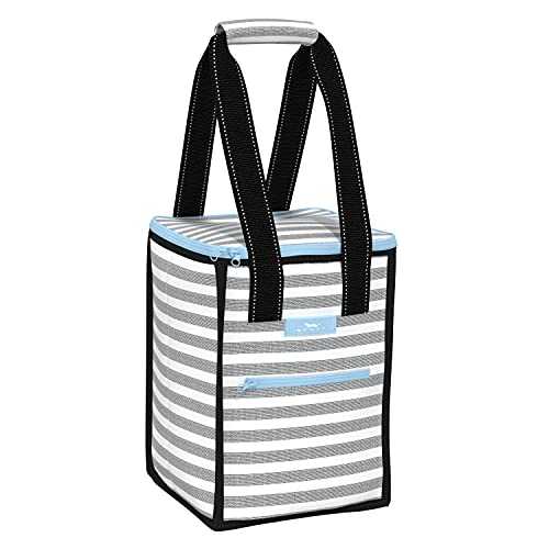 Scout Pleasure Chest Soft Cooler, 4 Bottle Wine Cooler Bag, Water Resistant Insulated Soft Cooler Tote with Zipper Closure (Multiple Patterns Available)