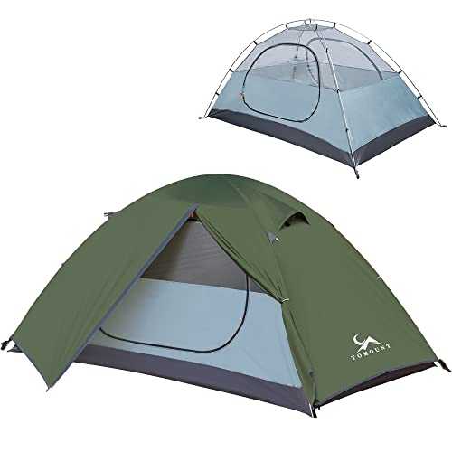 MC Backpacking Tent 2 Person Waterproof Lightweight Compact Double Layer Free-Standing Outdoor Camping Hiking 3 Season