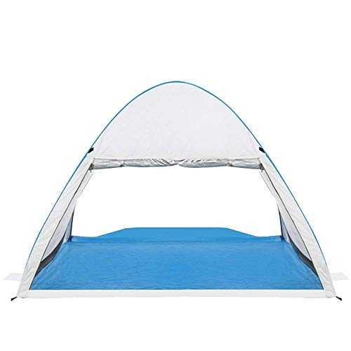 Tent Family Pop up Outdoor Tent Protection Pop up Beach Waterproof Suitable for For2-3 People Camping for Families Outdoor Outdoor Tent (Silver), POFZLONC