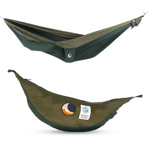 Ticket to the Moon King Size Hammock - Dark Green/Army Green (2021), (3.2x2m / 10.5x7.55’)