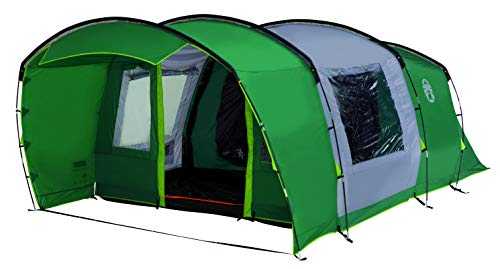 Coleman Tent Rocky Mountain 5 Plus XL, 5 Man Tent with BlackOut Bedroom Technology, 2 Bedroom Family Tent, 100% Waterproof Camping Tent