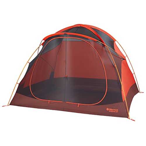 Marmot Midpines Tent | Weather-Resistant and Durable, Red Sun/Picante