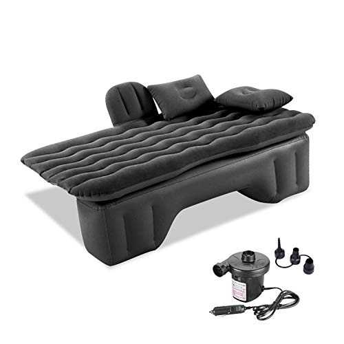 Ergocar Air Bed Inflatable Air Mattress Air Sofa Car Travel Camping Airbed Waterproof Leak-proof Air Lounger for Camping, Hiking, Swimming Pool, Beach, Travelling (Black)