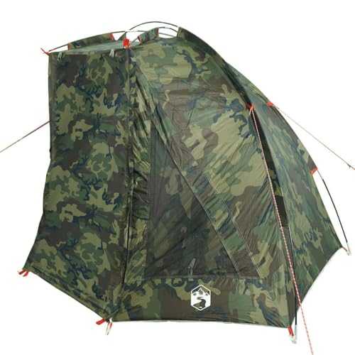 vidaxl fishing shelter tent - waterproof, portable, easy setup, camouflage polyester, 210 x 170 x 125 cm, outdoor camping tent