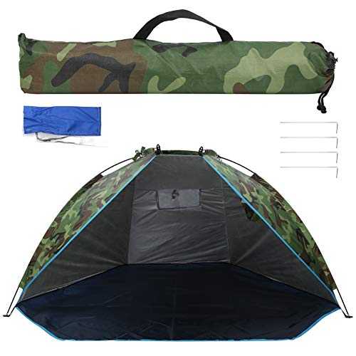 Fishing Tent, Outdoor Fishing Shelter Tent Portable Camouflage Sunshade Two Person Camping Tent