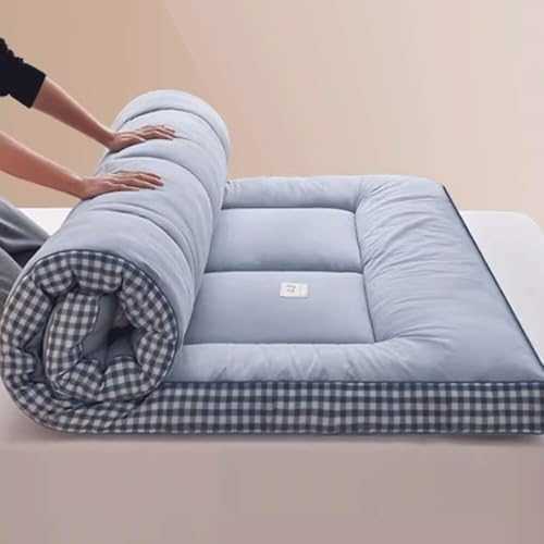 Japanese Futon Mattress for Adults Full Size Roll Up Floor Bed for Dormitory Camping and Couch Thick and Comfortable Sleeping Mat