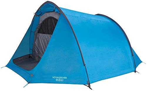 Vango Voyager 400 Tunnel Tent-River, 4 Persons [Amazon Exclusive]