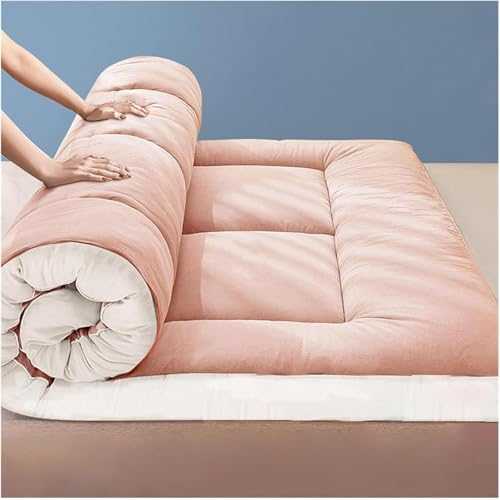Foldable student dormitory sleeping pad, full size adult mattress, guest sleeping pad, camping mat, roll-up futon mattress
