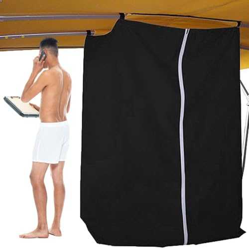 Generic Changing Room Tent - Portable Privacy Tent, Instant Setup, 1 Person, Black, Modern Style, 3 Season, Camping, Beach, Travel, Changing Room