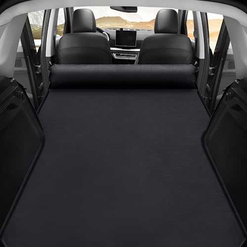 zjxtnb Car Inflatable Mattress for Benz E-Class/E-Klasse T-modell S124 S210 S211 S212 S213, Car Folding Bed Sleeping Pad Trunk Air Bed Mattresses Air Bed Back Seat Cushion,Black